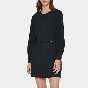 Club Monaco Womens Dress Size‎ 2 Belted Pocket Structured Mini Chic Minimalist